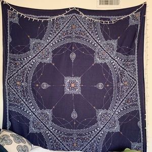 Navy Blue Urban Outfitters Tapestry